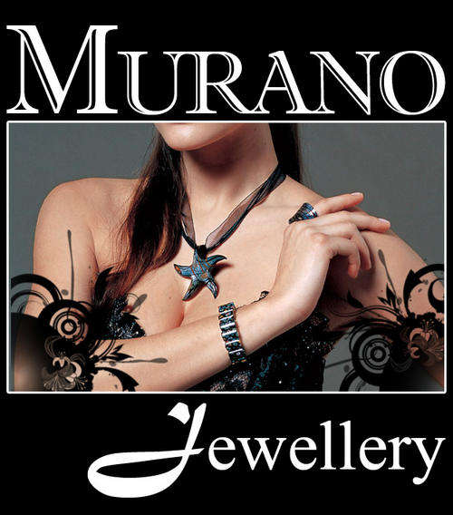 murano lampwork glass pendant necklace chain jewellery