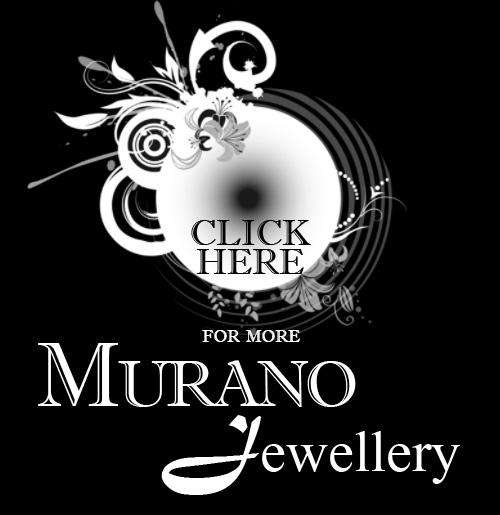 murano lampwork glass pendant necklace chain jewellery