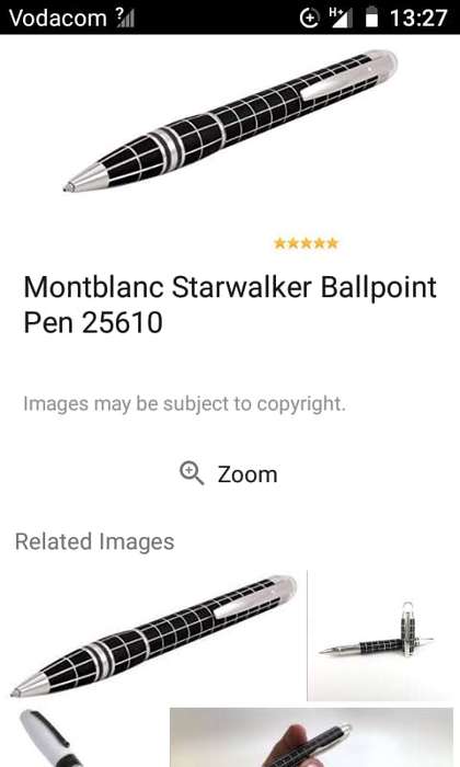 Mont Blanc Starwalker Ballpoint Pen