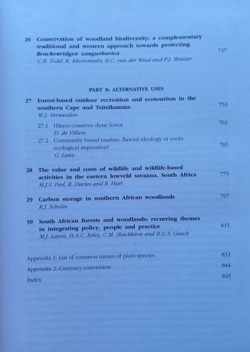 Indigenous Forests and Woodlands in South Africa