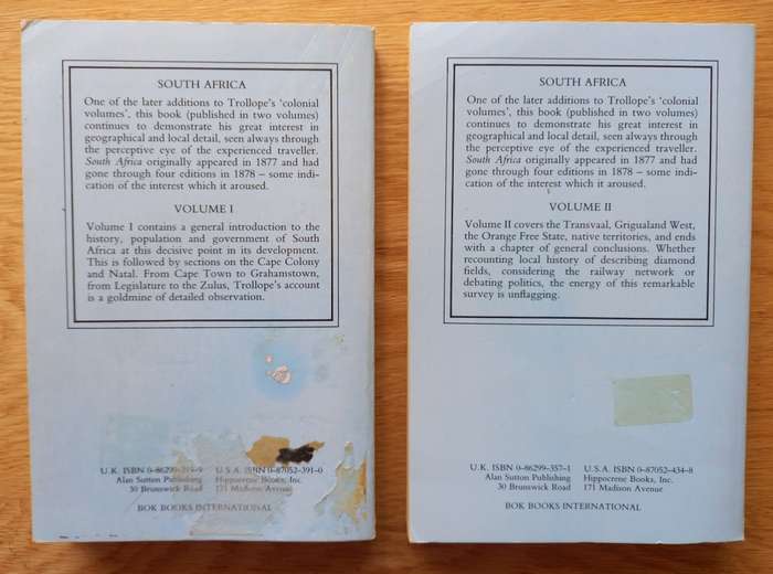 Anthony Trollope South Africa Volume 1 and Volume 2