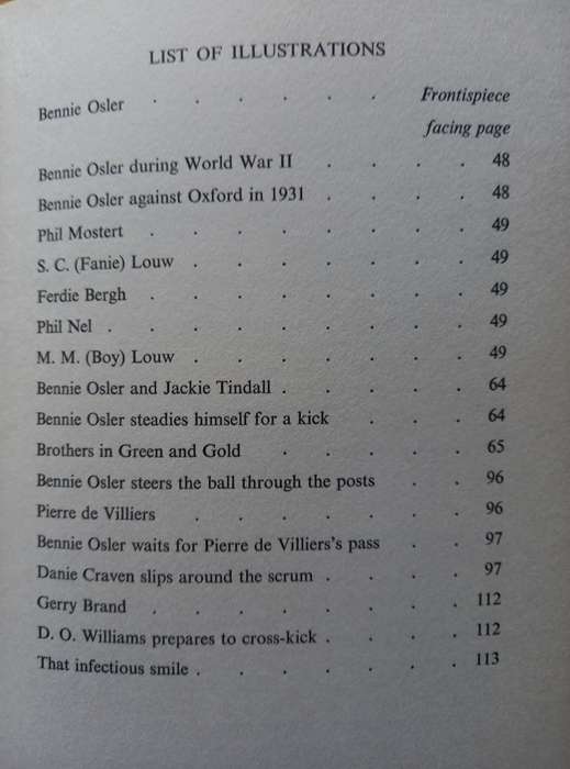 The Bennie Osler Story as told to Chris Greyvenstein