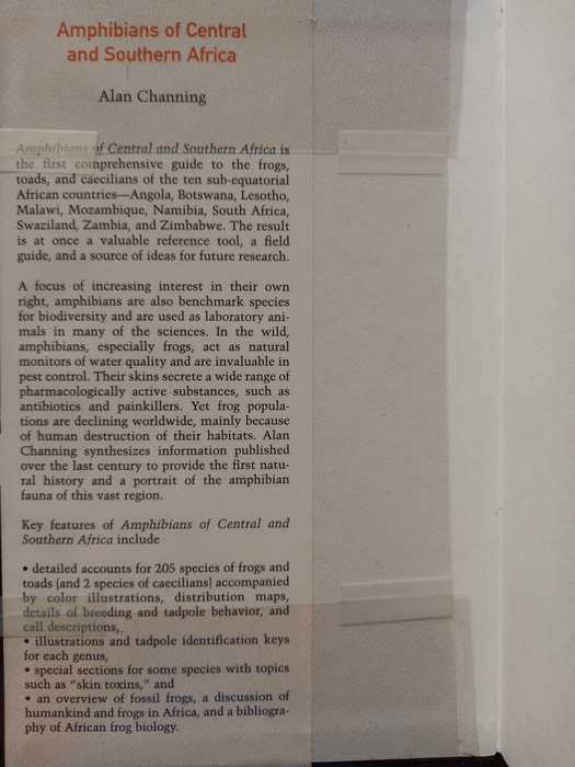 Amphibians of Central and Southern Africa by Alan Channing