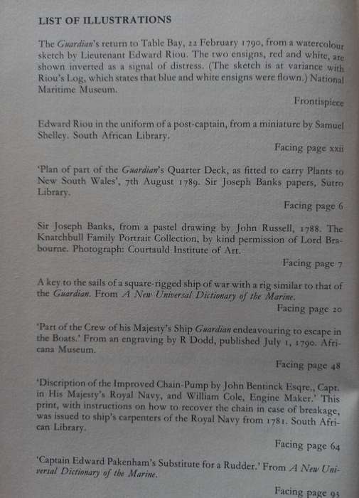 The Last Voyage of the Guardian - Lieutenant Riou, Commander 1789-1791