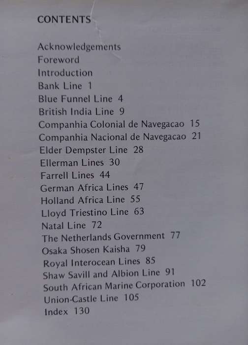 In South African Waters - Passenger Liners since 1930 by D. Hughes and P. Humphries