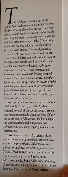 The Afrikaners - Biography of a People by Hermann Giliomee