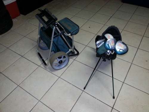 Golf Set with Bag & Cart Little Tiger Set (Collection only)