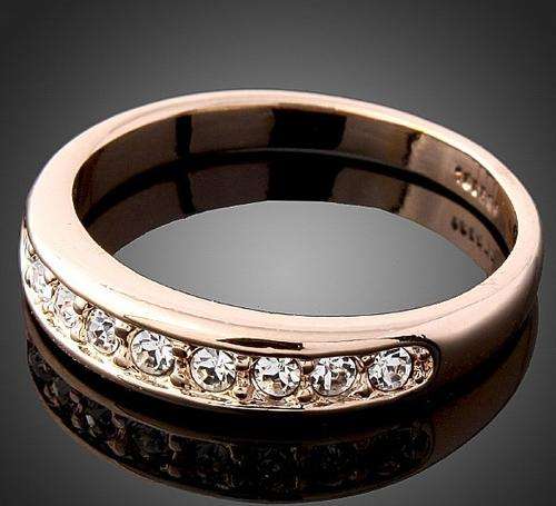 Fashion 18K Rose GP  Ring Use Swarovski Austrian Crystal&Zircon Full Size in stock