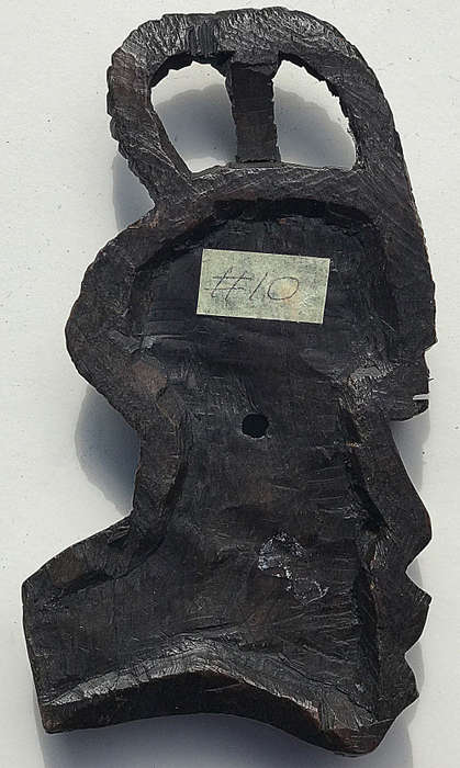 #10 African Art Face from side, wood carvings