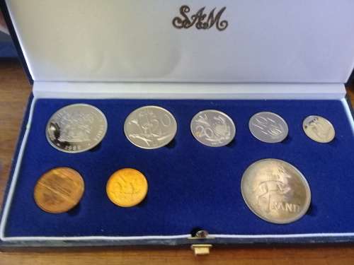 1988 RSA short proof set - Silver R1 Nickle R1