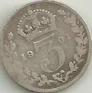 1901 Great Britain  3d