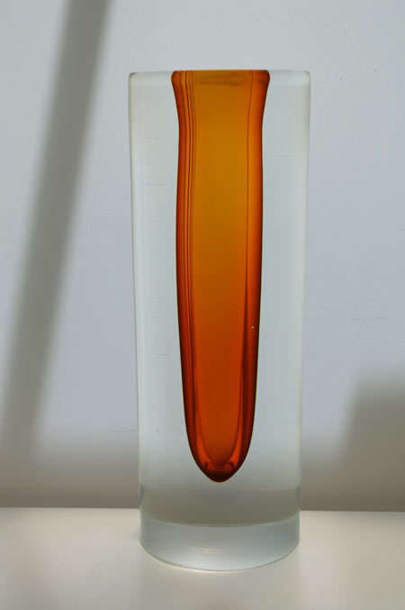 DAZZLINGLY BEAUTIFUL & HEAVY CZECH VASE, DESIGNED, SIGNED & MADE BY ALES VALNER