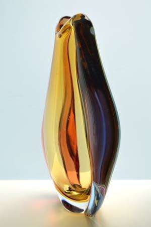 * AN ICON OF CZECH ART GLASS, A MOST ELEGANT VASE DESIGNED BY HANA MACHOVSKA FOR MSTISOV IN 1960