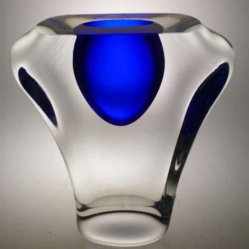 CHUNKY!! DAZZLINGLY BEAUTIFUL MODERN CZECH ART GLASS ARCHITECTURAL OBJECT, DESIGNED BY ALES VALNER