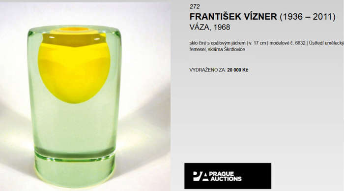 MAGNIFICENT RARE VASE/SCULPTURAL OBJECT BY FRANTISEK VIZNER (1936-2011): A UNIQUE COLLECTOR`S ITEM