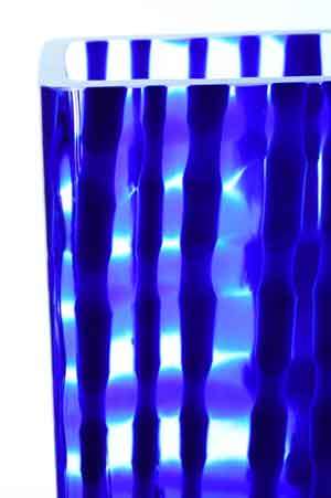EXTRA LARGE & HEAVY MODERNIST SCULPTURAL EGERMANN VASE : CZECH ART GLASS DESIGN AT ITS VERY BEST!