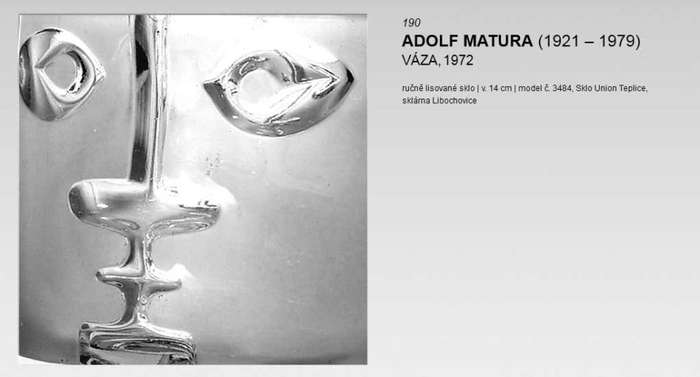 ICONIC COLLECTOR`S ITEM: CZECH ART GLASS: `MATURA`S HEAD` 1972 DESIGNED BY ALFRED MATURA (1921-1979)