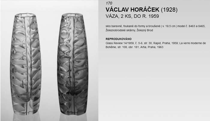 MOST ELEGANT RARE NEODYMIUM (VIOLET/BLUE) CZECH ART GLASS VASE, DESIGNED BY VACLAV HORACEK (1928-)