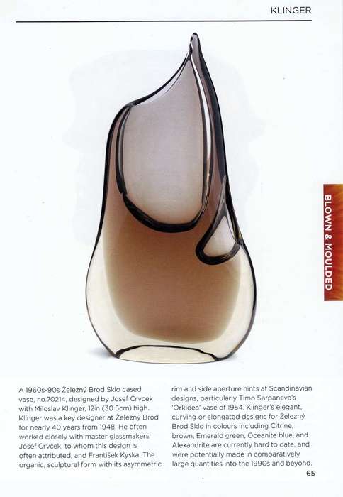 MOST ELEGANT & MOUTHWATERINGLY BEAUTIFUL CZECH ART GLASS VASE, DESIGNED BY JOSEF CVRCEK