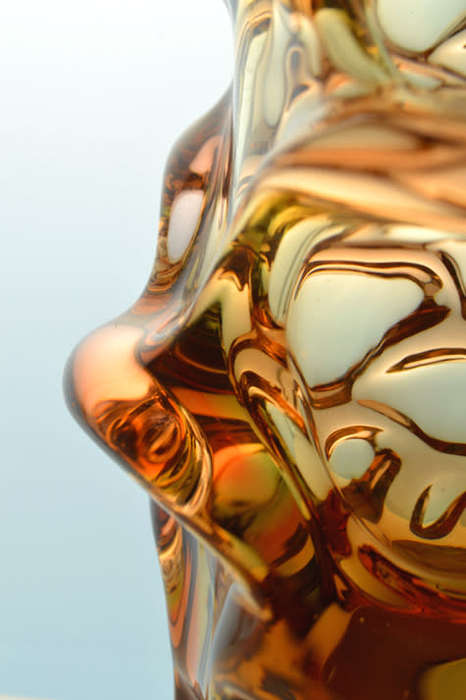HALLMARK DESIGN: HEAVY SKRDLOVICE `PROPELLER / ATLAS` VASE, DESIGNED BY JAN KOTIK IN 1955