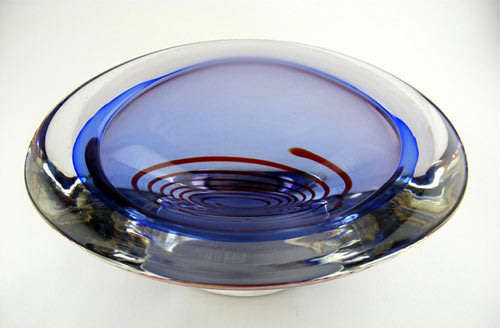 SENSATIONAL & SIGNED TOP QUALITY MURANO BOWL - 21ST CENTURY ART GLASS AT ITS VERY BEST!