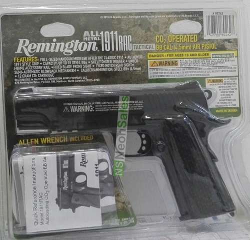 *OFFICIAL REPLICA* Crosman Remington 1911 Tactical Co2 Gas Gun *FULL METAL & BLOWBACK*