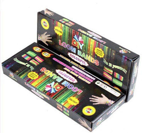 5 x 600 PIECE NEON LOOM BAND KIT***NEON COLOURS,FREE COMBINED SHIPPING***