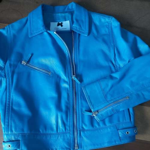 Genuine Leather Italian Lux Designer`s `Blumarine` Jacket