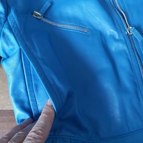Genuine Leather Italian Lux Designer`s `Blumarine` Jacket