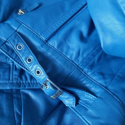Genuine Leather Italian Lux Designer`s `Blumarine` Jacket