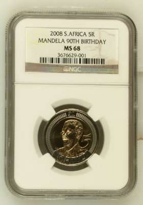 For Tommy001 pls@@@@ MS68,MS68,MS68 and yes, it is the ultra scarce Mandela 90th Birthday R5 @@@@