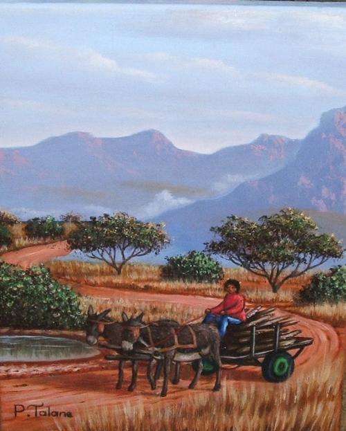 Stunning!!!! Brand new Philemon Talane......oil on canvas......30 x 40 cm