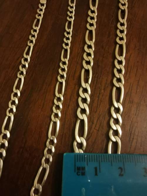 Solid Sterling Silver Pair of Necklaces 37 Grams