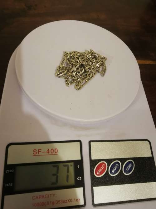 Solid Sterling Silver Pair of Necklaces 37 Grams