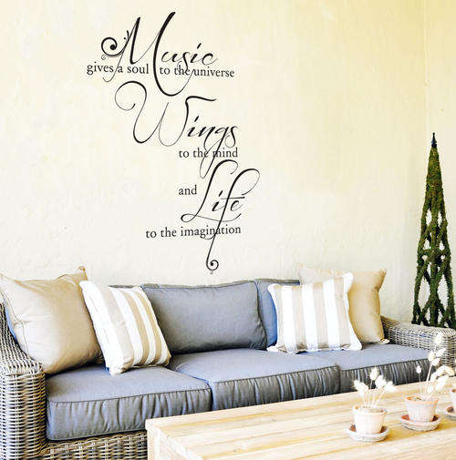 Music for your soul Vinyl Wall Art Sticker Decal Vinyl Interior Decor Decoration