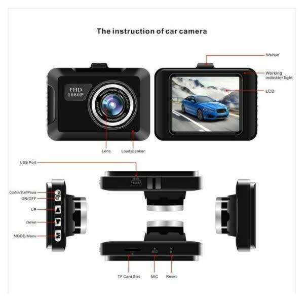 Hd 1080P Mini Dashboard Car Camera