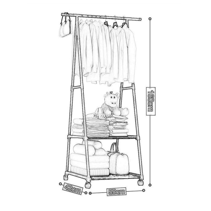 Strong Coat Rack, Clotes Rod Rack, Clothing Hanging Coat Display Rack, Shoe Rack, Storage Rackh