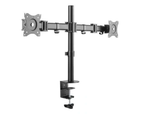 Practical Two-Arm Desktop Monitor Clamp Stand