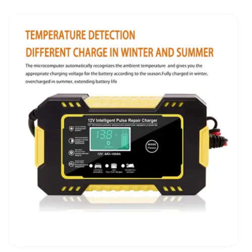 Battery Charger Car Battery Pulse Repair Charger Smart (Random Color)