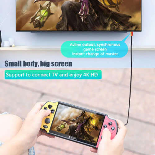 Super Cool Handheld Portable Game Console 5.1-Inch Retro Game Console (Random Color)