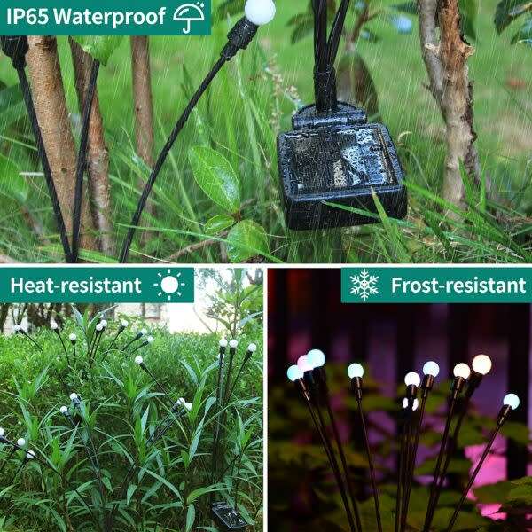 Atmospheric Solar Starburst Swing Outdoor Warm White Bulb Garden Light