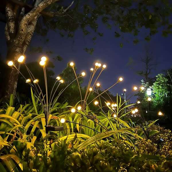 Atmospheric Solar Starburst Swing Outdoor Warm White Bulb Garden Light