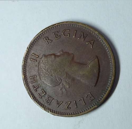 Elizabeth II Regina 1953 1/2 (Half) Penny