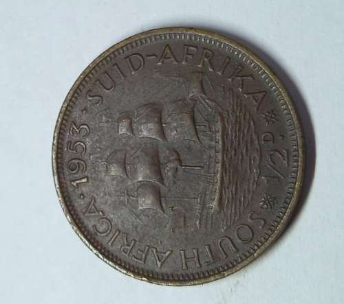 Elizabeth II Regina 1953 1/2 (Half) Penny
