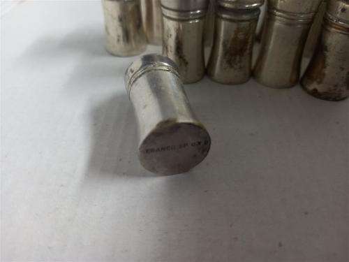 Vintage Silver Plate Salt & Pepper Shaker (6 x Pepper & 5 x Salt)