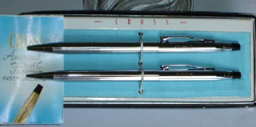 Chrome Cross 3501 Pen & Pencil Set in original box.