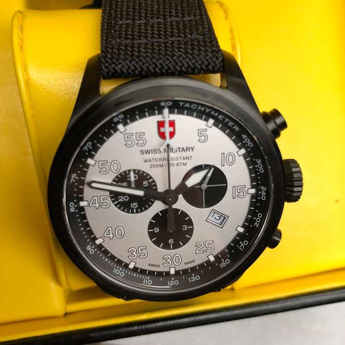 Retail: R14,999.00 CX Swiss Military MEN'S Hawk Nero Chronograph Watch Brand New!!!!!