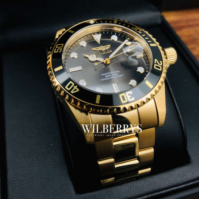 read b4 bidding!! rrp R6,999.00 INVICTA® Men`s SEA URCHIN 41mm Full Gold pl Watch BRAND NEW