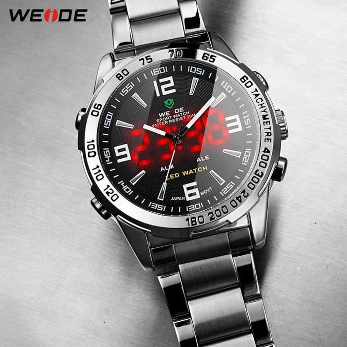 WEIDE Men's LED Alarm Silver Edition Watch BRAND NEW official SA store