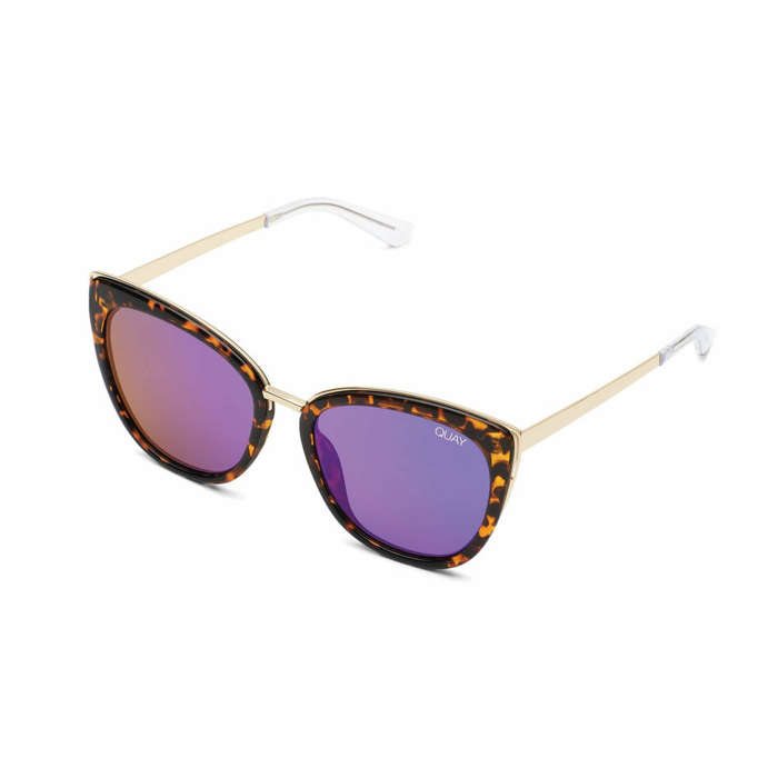 must see!! QUAY Women's HONEY tortoise Acetate Sunglasses **AUTHENTIC BRAND NEW